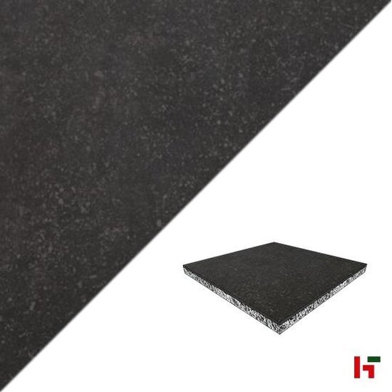 Keramische tegels - GeoCeramica Impasto Negro 60 x 60 x 4 cm - MBI