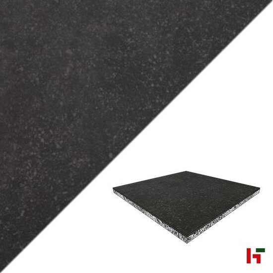 Keramische tegels - GeoCeramica Impasto Negro 80 x 80 x 4 cm - MBI