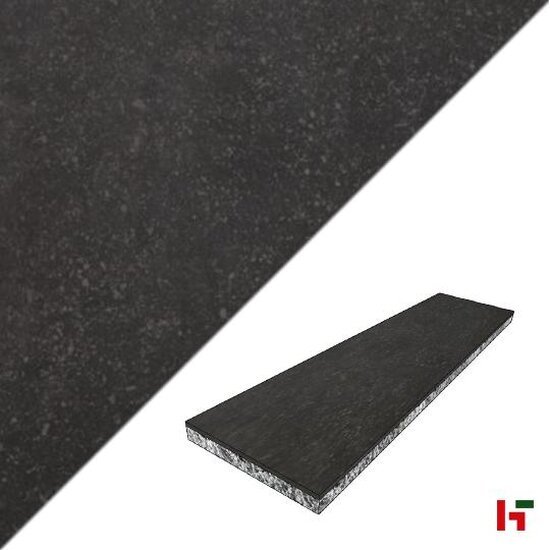 Keramische tegels - GeoCeramica Impasto Negro 120 x 30 x 4 cm - MBI