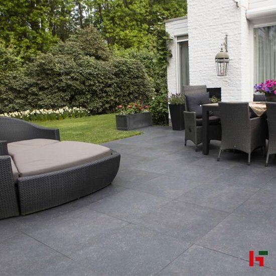 Keramische tegels - GeoCeramica Impasto Negro 120 x 30 x 4 cm - MBI