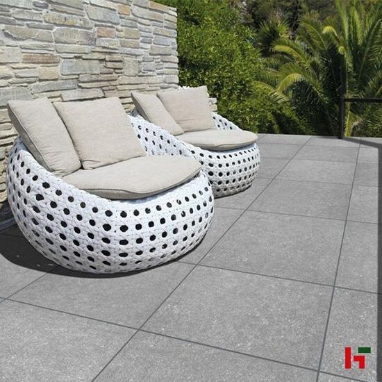 GeoCeramica - GeoCeramica Entree, BB Stone Light grey 60 x 60 x 4 cm - MBI