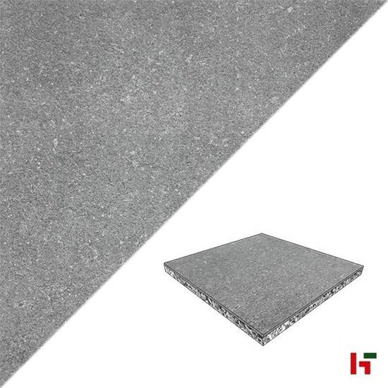 Keramische tegels - GeoCeramica BB Stone Dark Grey 60 x 60 x 4 cm - MBI