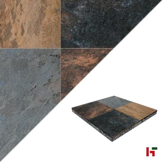 Keramische tegels - GeoCeramica Ardesie Africa Stone 60 x 60 x 4 cm - MBI