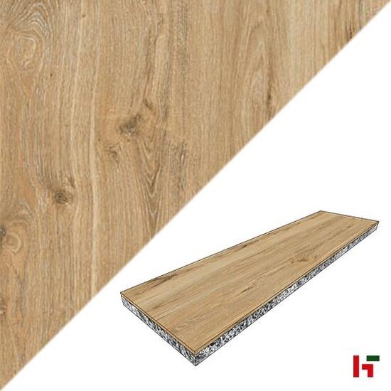 Keramische tegels - GeoCeramica Eiken Natuurlijk 120 x 30 x 4 cm - MBI
