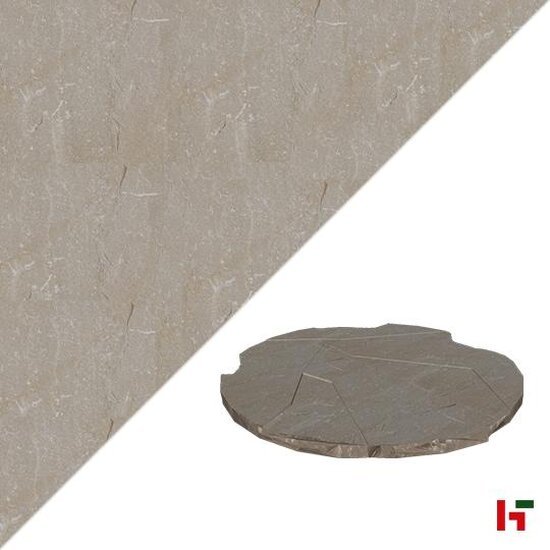 Natuursteentegels - Kandla Ø 60 x 2 - 3 cm Gekliefd Natuurruw Mix - Marshalls
