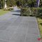 Natuursteentegels - Oriental Black, Natuursteen Terrastegel - Basalt 40 x 40 x 2 cm Gevlamd & Geborsteld - Stoneline