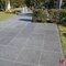 Natuursteentegels - Oriental Black, Natuursteen Terrastegel - Basalt 50 x 50 x 2 cm Gevlamd & Geborsteld - Stoneline