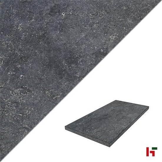 Natuursteentegels - Pacific Black, Natuursteen Terrastegel - Blauwsteen 80 x 40 x 3 cm Verouderd Antic finish - Private label