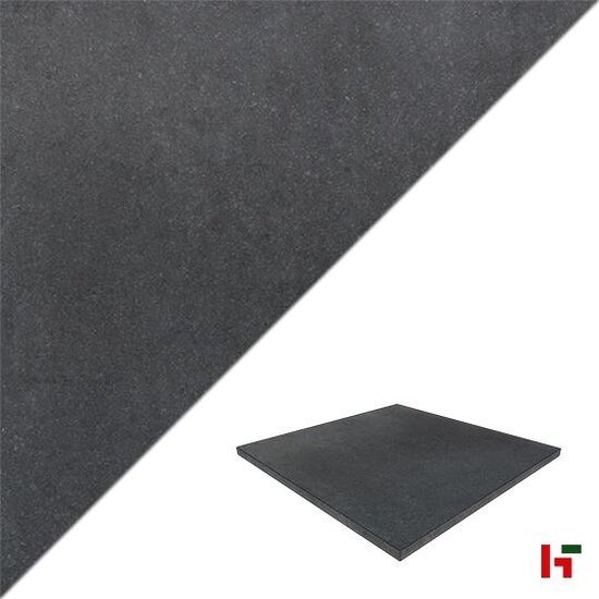 Natuursteentegels - Orient Black, Natuursteen Terrastegel - Graniet 80 x 80 x 3 cm Geschuurd - Private label