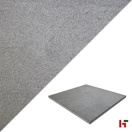 Natuursteentegels - Orient Dark, Natuursteen Terrastegel - Graniet 80 x 80 x 3 cm Gevlamd - Private label