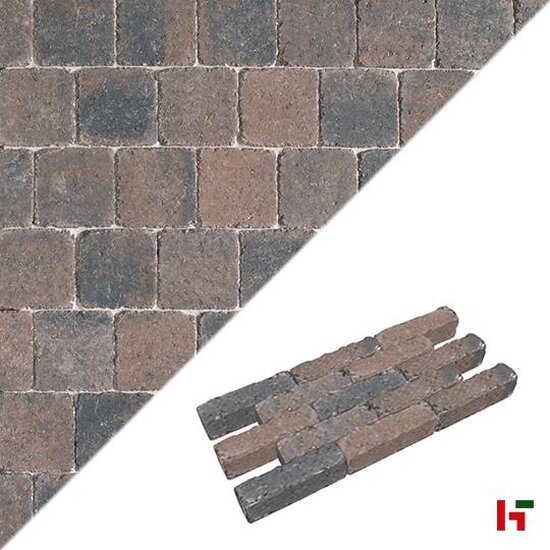 Betonklinkers - Stonehedge Bruin-Zwart 20 x 5 x 6 cm - Marlux