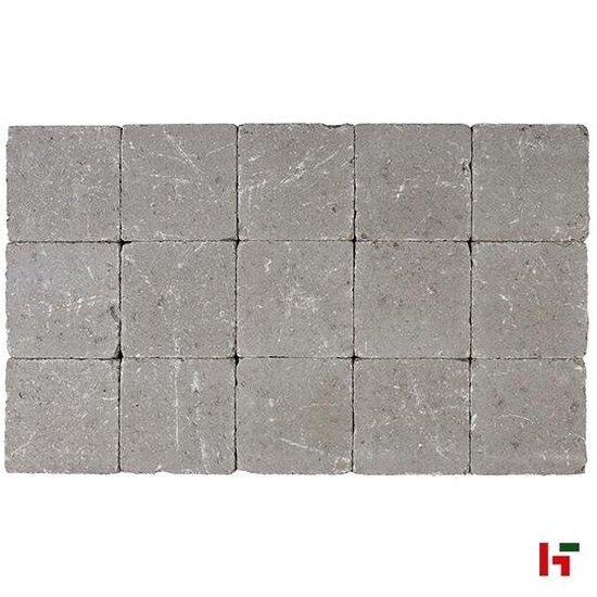 Betonklinkers - Cilinder getrommeld, Betonklinker Grijs 10 x 10 x 6 cm - Coeck