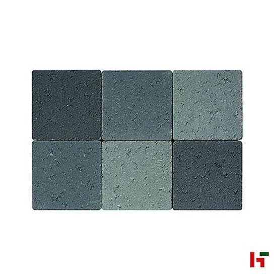 Betonklinkers - MbM-stone Zwart Genuanceerd 21 x 21 x 6 cm - Martens