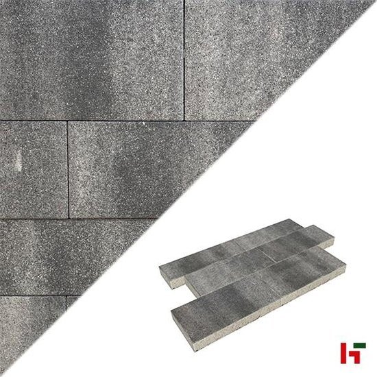 Betontegels - Rockstone Slate Grey Intense Mega Linea XXL x 8 cm - Stone & Style