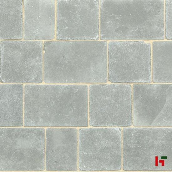 Natuursteen klinkers - Elemental Pavoirs, Natuursteen Terrastegel - Kalksteen Wildverband x 4 cm Natuurruw Blauwgrijs - Stoneline