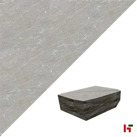Natuursteentegels - Kandla 14 x 20 x 5 - 7 cm Gekliefd Natuurruw Grey - Marshalls