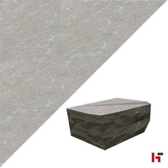 Natuursteentegels - Kandla 14 x 20 x 7 - 9 cm Gekliefd Natuurruw Grey - Marshalls