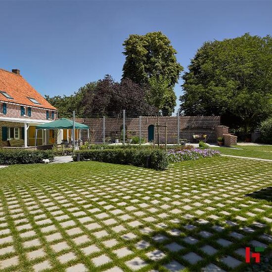 Waterpasserende klinkers - Greenstone, Waterpasserende Betonklinker Grijs 25 x 12,5 x 10 cm - Stone & Style