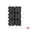 Waterpasserende klinkers - Idro, Waterpasserende Klinker Zwart 20 x 20 x 6 cm - Coeck