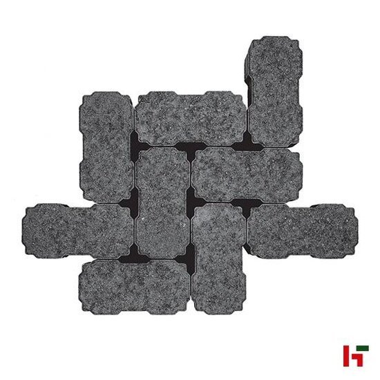 Waterpasserende klinkers - Idro, Waterpasserende Klinker Zwart 22 x 11 x 8 cm - Coeck
