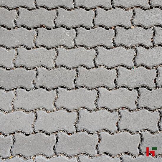 Waterpasserende klinkers - Jigsaw BSS, Waterpasserende Betonklinker Grijs 22,5 x 11,25 x 10 cm - Stone & Style