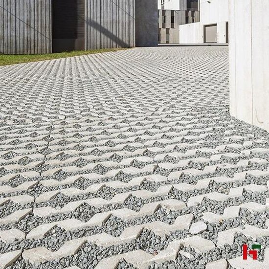 Grasdallen - Grasbetontegel Helix groovy Grijs 60 x 40 x 12 cm - Stone & Style