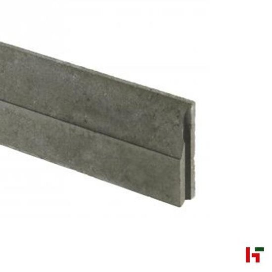 Boordstenen - Grasboordsteen met fijne bovenzijde Grijs 100 x 5-1 x 20 cm - Private label