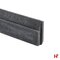 Boordstenen - Grasboordsteen met fijne bovenzijde Zwart 100 x 5-1 x 20 cm - Private label