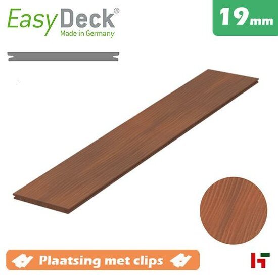 Composiet terrasplanken - Easy Deck Composiet terrasplanken Grafiet Trend - 19x130mm 400cm - Easy Deck
