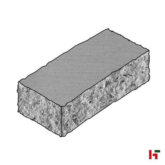Muurelementen & stapelblokken - Granuwall, Muurelement Antraciet 50 x 25 x 15 cm afdeksteen (3-zijdig bewerkt) - Marlux