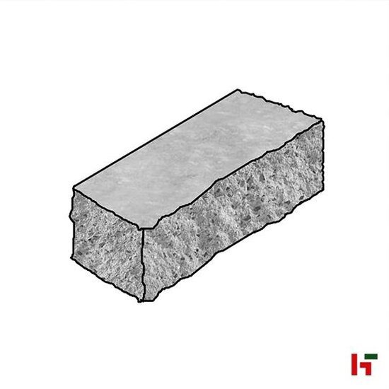 Muurelementen & stapelblokken - Granuwall, Muurelement Antraciet 30 x 12 x 12 cm - Marlux