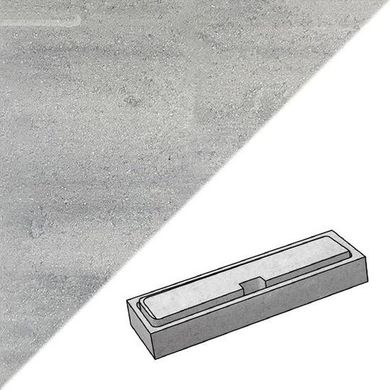 Muurelementen & stapelblokken - Moodul, Muurelement Grey 60 x 15 x 9 cm - Marlux