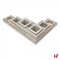 Muurelementen & stapelblokken - Moodul, Muurelement Grey 60 x 30 x 9 cm - Marlux