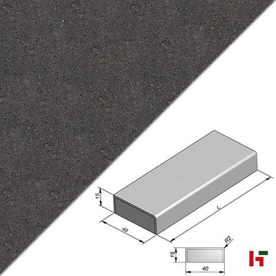 Tuintrappen - Carreau, Megatrap Carbon Intense 50 x 40 x 15 cm - Stone & Style
