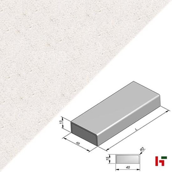 Trappen & trapstenen - Carreau + Megatrap Grand Blanc Intense 100 x 40 x 15 cm - Stone & Style