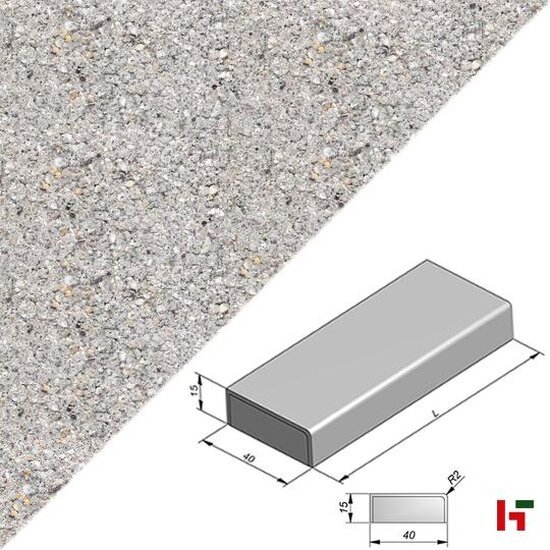 Trappen & trapstenen - Rockstone Megatrap Silver Intense 50 x 40 x 15 cm - Stone & Style
