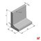 L-elementen - L element (Keermuur) Zwart 50 cm 60 cm - Private label