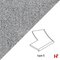 Zwembadboorden & vijverranden - Nature Grey zwembadboord Hoekradius Links - 53 x 50 x 3 / 5 cm Afgerond 180° verzoet Gevlamd - Private label