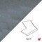 Zwembadboorden & vijverranden - Orient Black zwembadboord Hoekradius Links - 53 x 50 x 3 / 5 cm Afgerond 180° verzoet Gevlamd - Private label