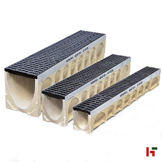 Afvoergoten - Multidrain, Afvoergoot Afvoergoot - 100 cm Multidrain 150 Gootelement met rooster - ACO