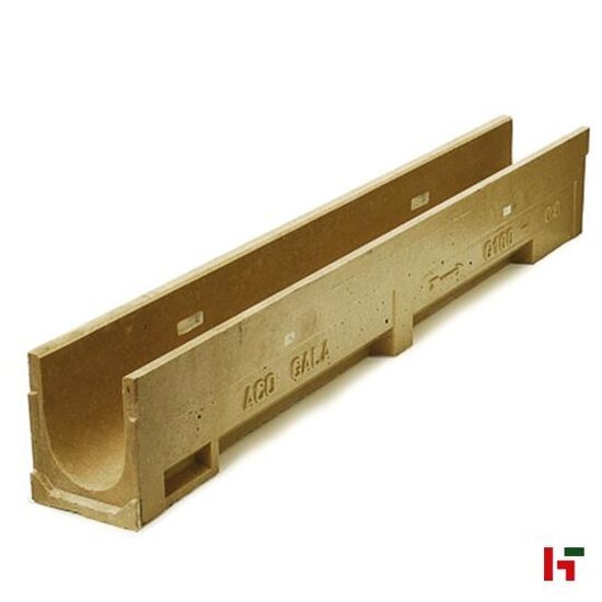 Afvoergoten - Gala G100 0.1 (a)(b)( c) - 50 x 13 x 15 cm Gootelement Zonder rooster - ACO