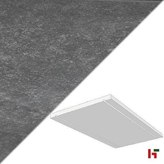 Muurkappen & dekstenen - Ardena, Keramische Muurkap Black 60 x 40 x 2 cm - Stoneline