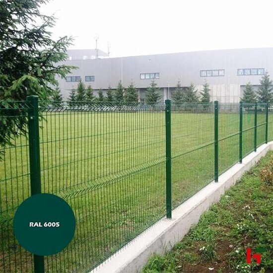 Draadafsluiting - 3D Draadpaneel Groen (RAL 6005) 250 cm 153 cm - Private label