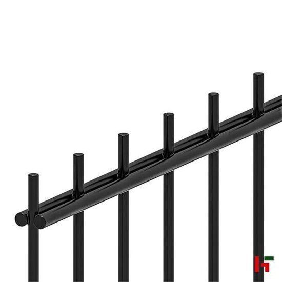 Steenkorven & grindschutting - 2D Draadpaneel Super Zwart (RAL 9005) 250 cm 243 cm - Private label