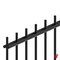 Steenkorven & grindschutting - 2D Draadpaneel Super Zwart (RAL 9005) 250 cm 243 cm - Private label