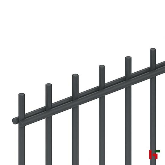 Draadafsluiting - 2D Draadpaneel Super Antraciet (RAL 7016) 250 cm 243 cm - Private label