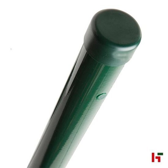 Draadafsluiting - Gelakte Ronde paal Groen (RAL 6005) Ø 48 mm 160 cm - Private label