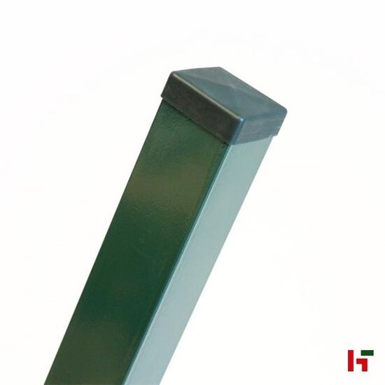 Draadpaneel afsluiting - Gelakte Vierkante paal Groen (RAL 6005) 60 x 60 mm 210 cm - Private label