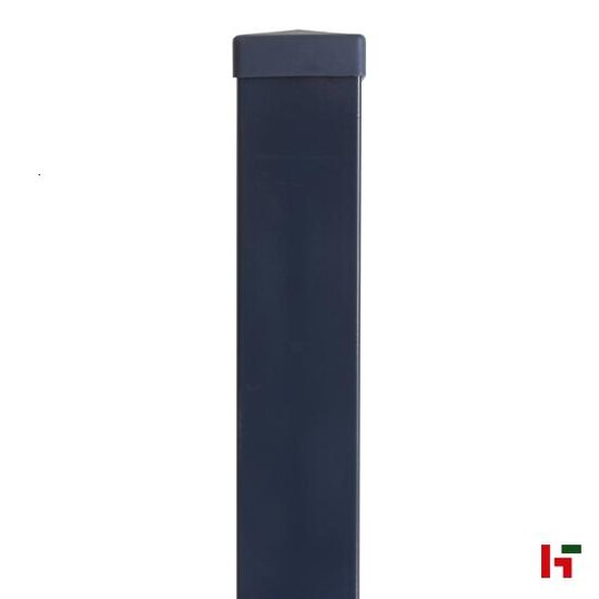 Draadafsluiting - Gelakte Vierkante paal Antraciet (RAL 7016) 60 x 60 mm 320 cm - Private label