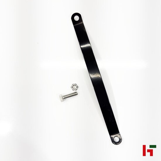 Draadafsluiting - Beugel + bout en moer Zwart (RAL 9005) Ø 76 mm - Private label